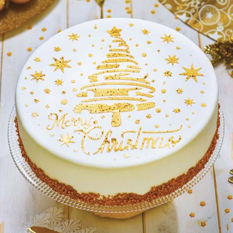 Weihnachtsbaum & Sterne Merry Christmas Schablone